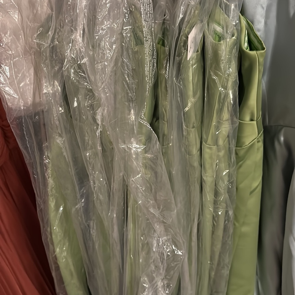 Jay Godfrey Darcy Strapless Satin Gown in Olive Green - Picture 8 of 8